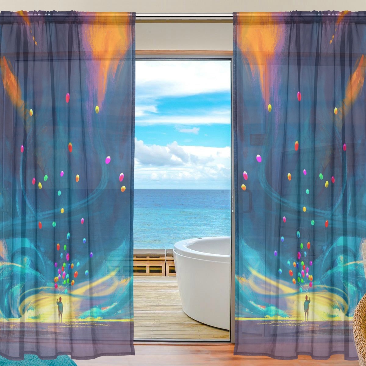 Tulle Window Curtains