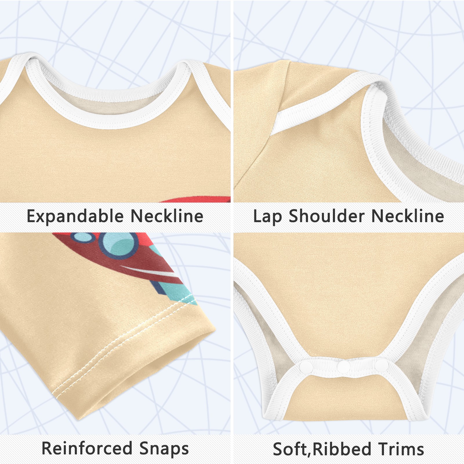 Long-sleeve Baby Bodysuits 