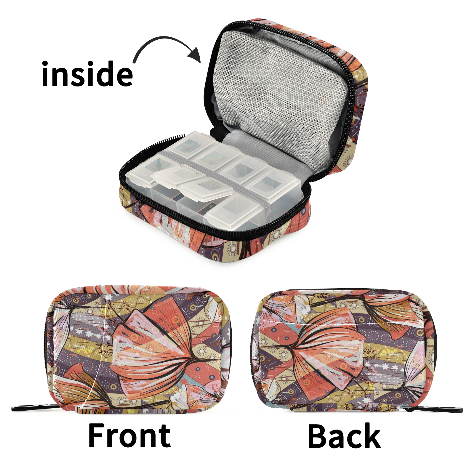 Travel medicine box bag