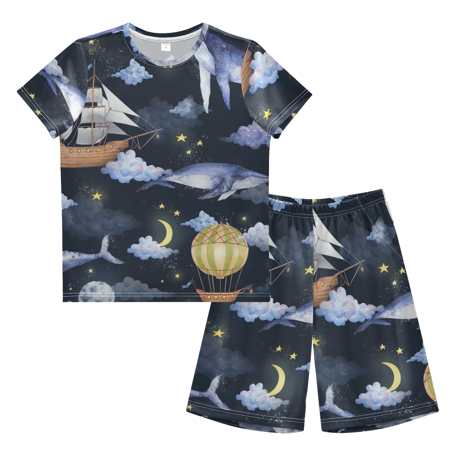  Summer Children Tshirt Shorts 2pcs Kids Clothes Set 